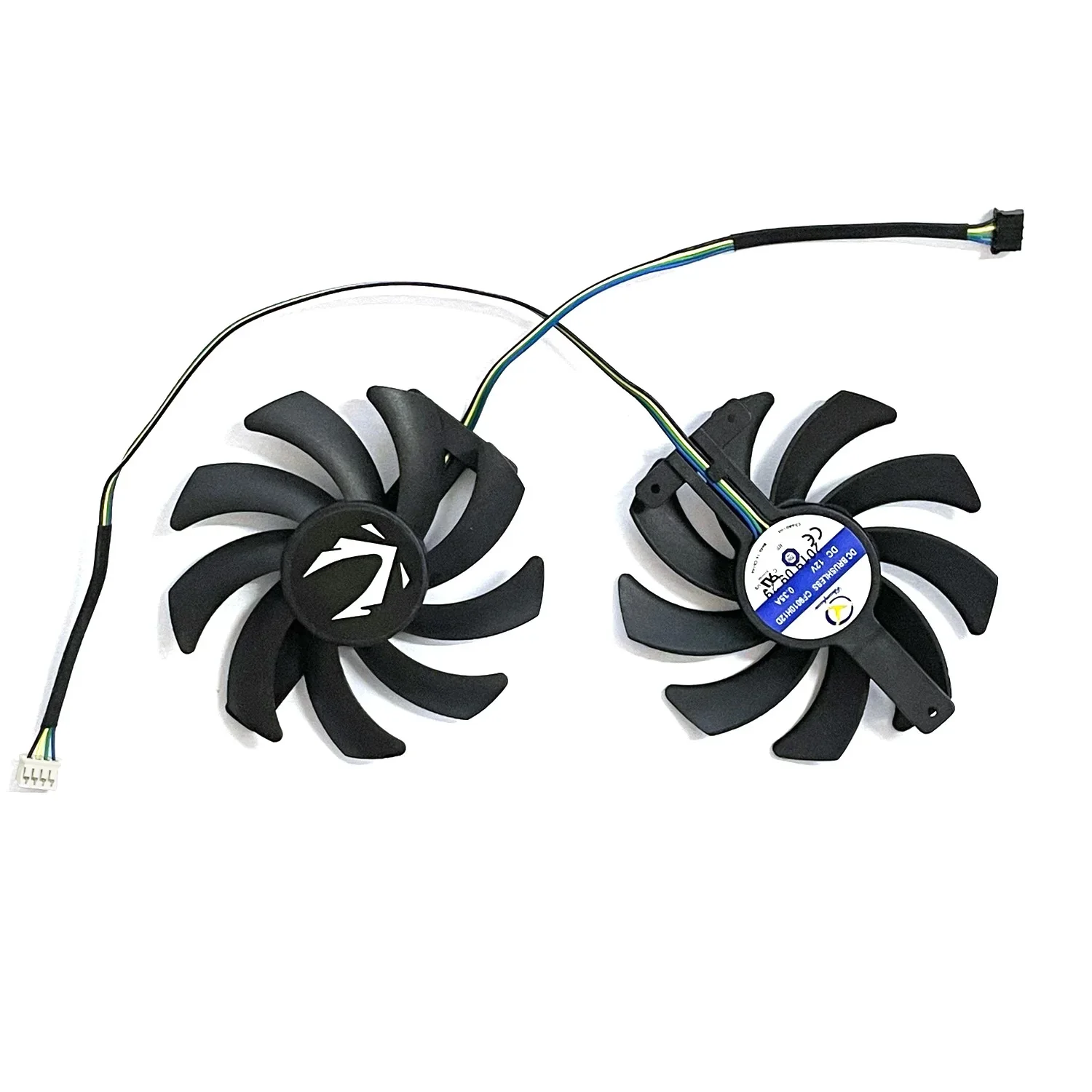 Új GPU Drukker 4PIN 85MM CF9010H12D Egyenáram 12v 0.35A számára zotac Játék geforce GTX1660TI Kettős szám Drukker Grafika rty Fagylaltgép