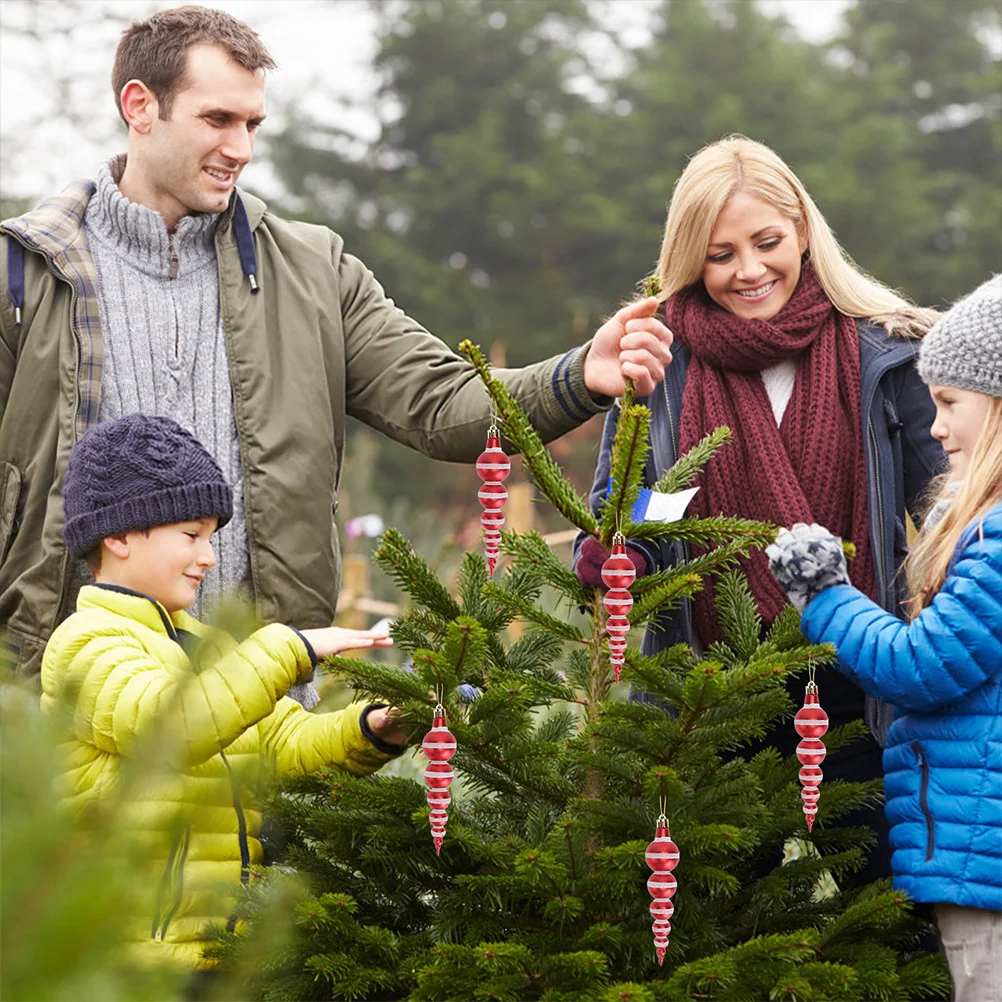 

6pcs Christmas Tree Hanging Ball Xmas Party Decoration Ornaments For Holiday Home Festive Decorations Family Gathering Event