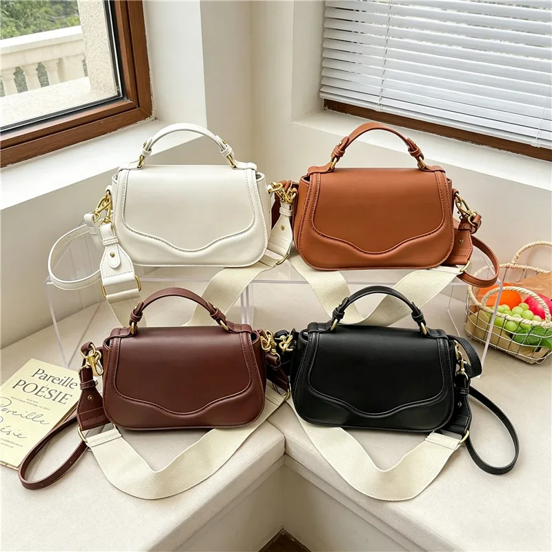 

High Quality Women PU Leather Shoulder Bag Fashion Ladies Handbags Crossbody Bags for Women Casual Female Solid Messenger Bag