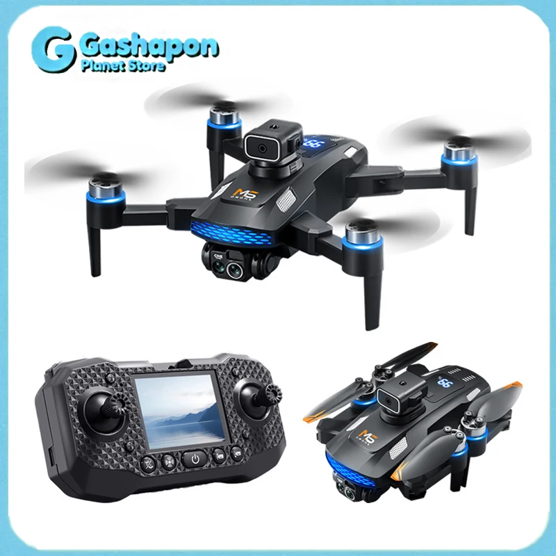 

M6 Brushless FPV Drone with Screen Remote 4K Camera Optical Flow Positioning Obstacle Avoidance RC Quadcopter for Adults Kids