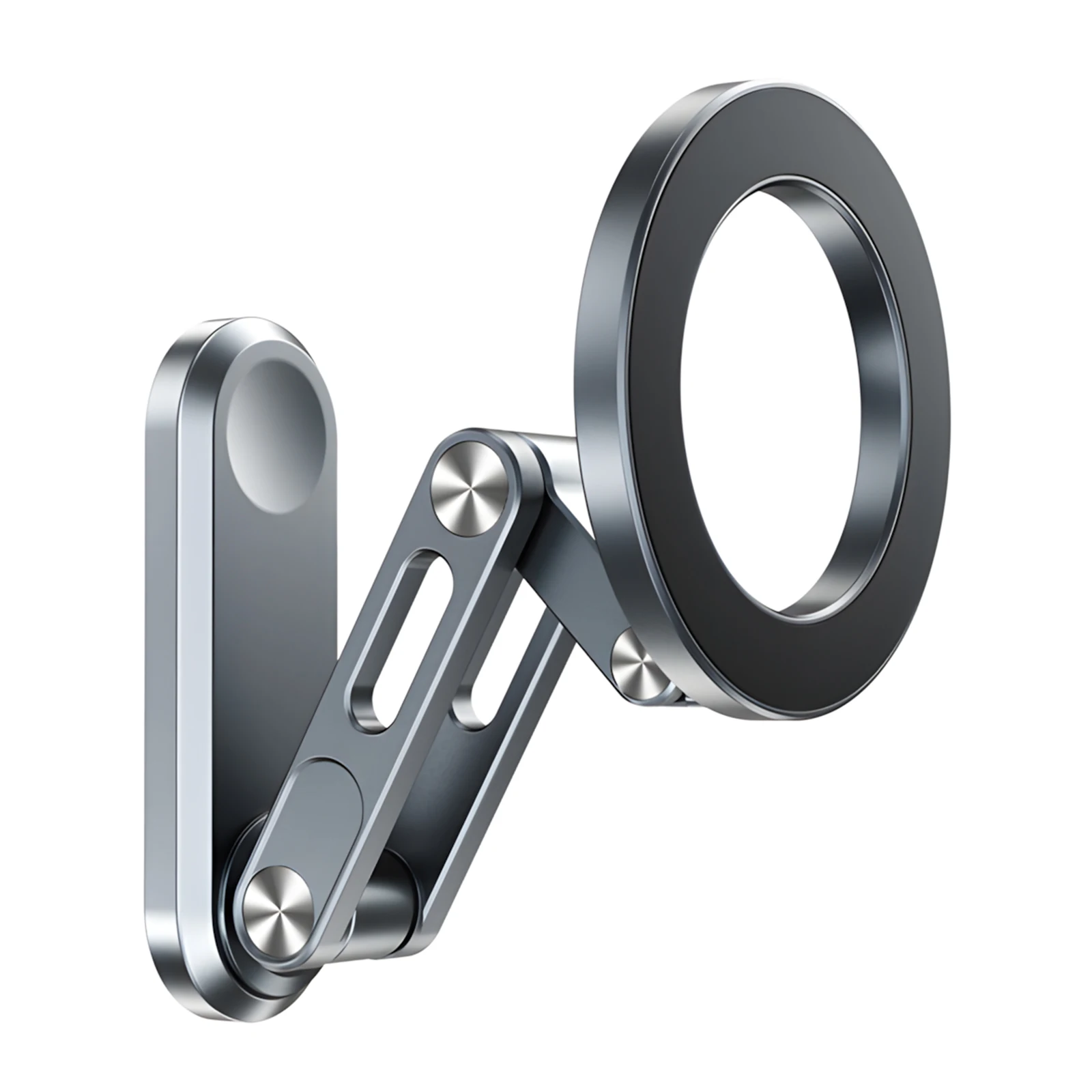 

Dual Sided Magnetic Car Holder for MagSafe iPhone Samsung Aluminum Alloy Foldable Stand for Gym Magnetic Phone Mount