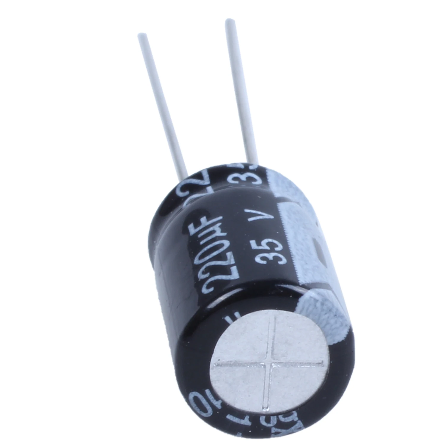 10 x 220uF 35V 105C Radial Electrolytic Capacitor 8x12mm