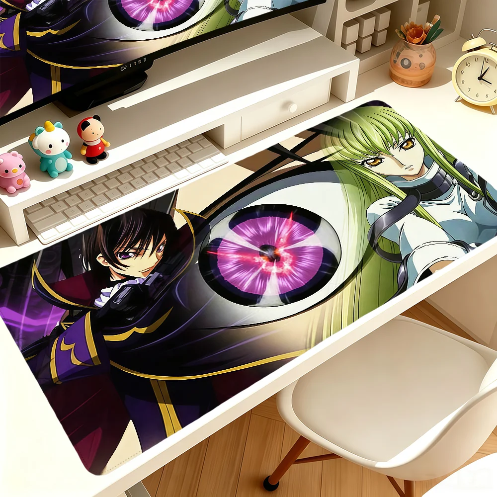 Anime Code Geass Mouse Pad Large Non-slip Lockedge Desktop Computer Desk Mat Keyboard Writing MousePad Office Gamer Fans Student