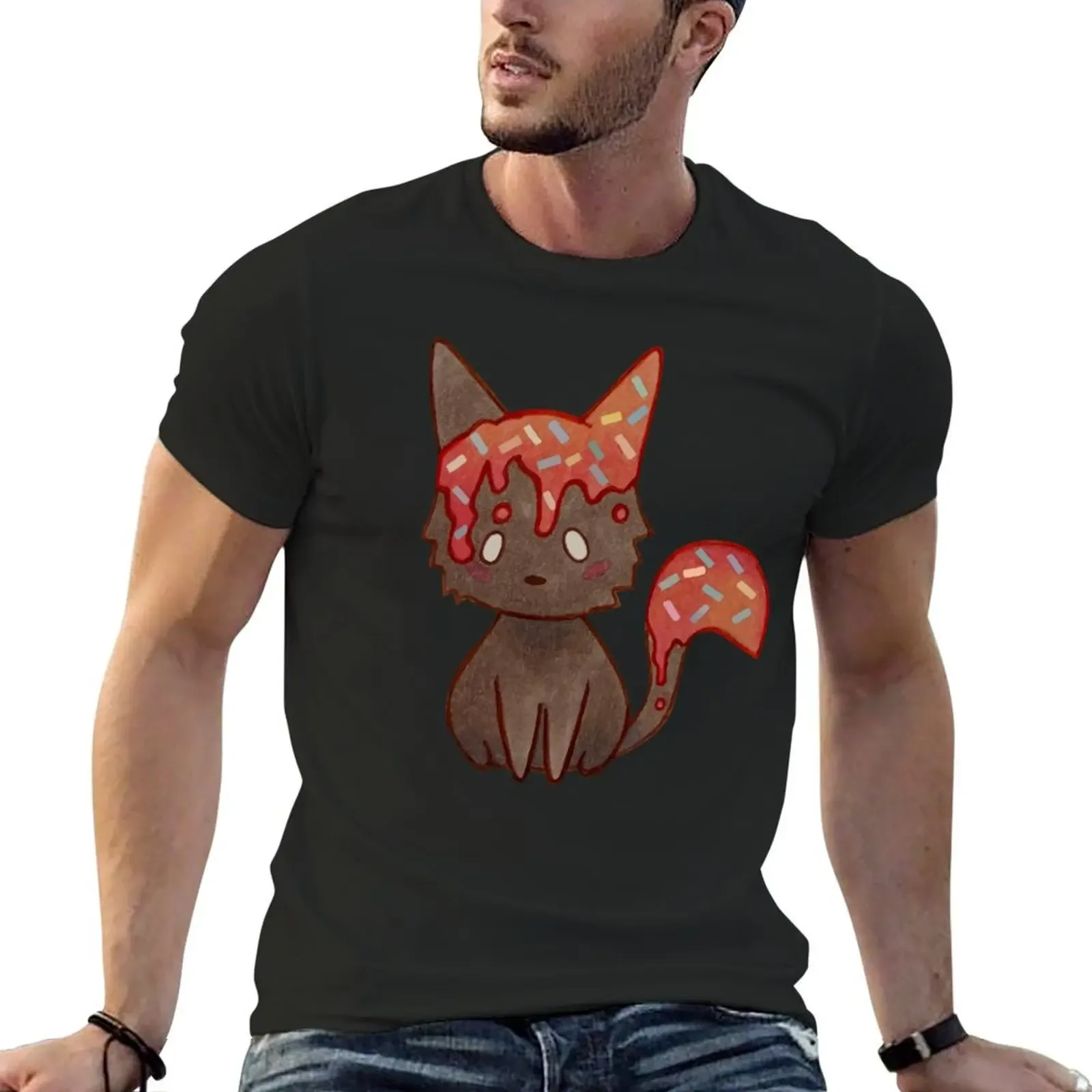 Sprinkle Fox. T-Shirt blue archive vintage clothes shirts graphic heavy weight t shirts for men