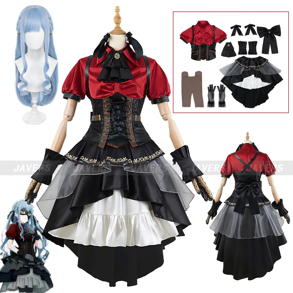 Anime BanG Dream! Togawa Sakiko Cosplay Costume It's MyGO!!!!! Ave Mujica Oblivionis Gothic Princess Skirts Woman Halloween Suit