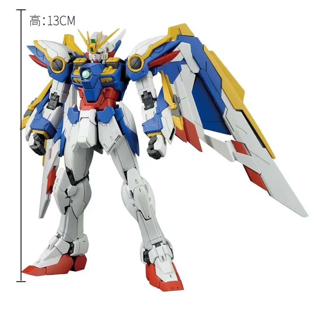 Bandai genuíno asa gundam ew rg anime figura de ação robô periferia colecionável montagem modelo brinquedos ornamentos presente crianças menino