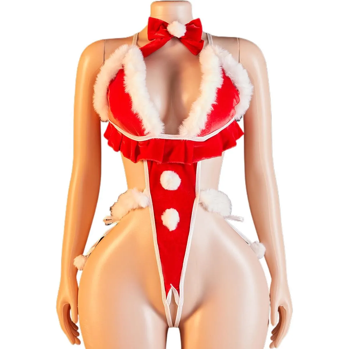 

Лидер продаж, красный сексуальный комбинезон с нижним бельем с открытой спиной и бесшовным цельным плотным корсетом для женской одежды для сна