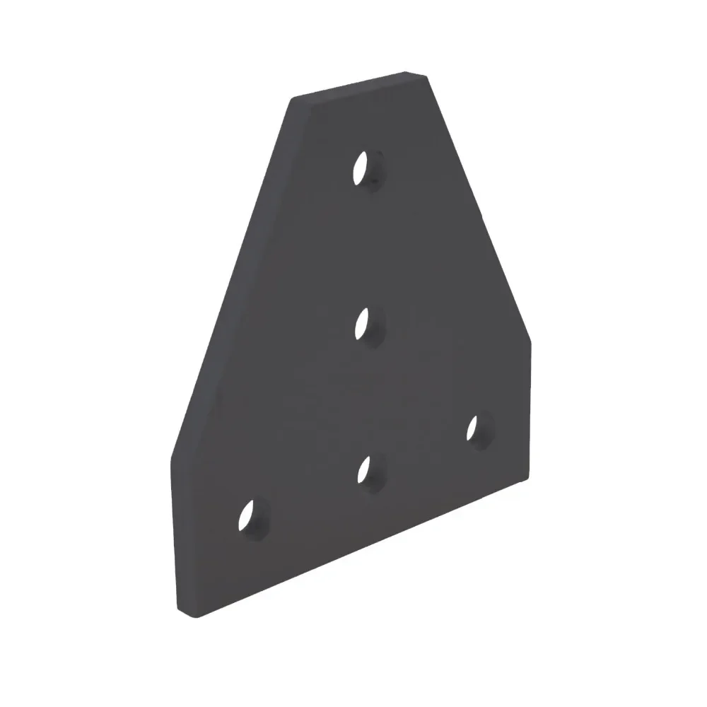 3D Printer Aluminum T Shaped 5 Hole 60x60x4mm Joining Plate for 2020 V-Slot/T-Slot Aluminum Extrusion Set of 10