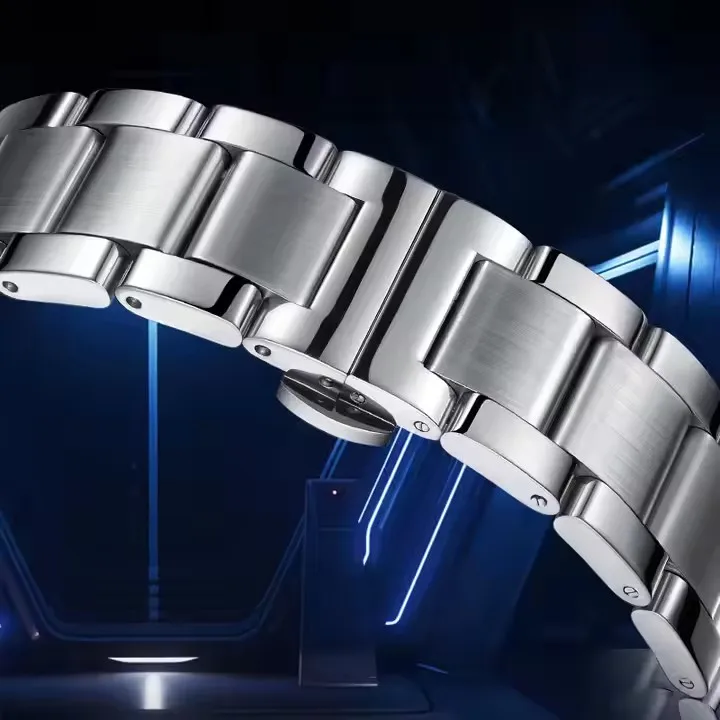 Top Brand Stainless Steel Skeleton Automatic Movement Mechanical Watches For Men reloj hombre