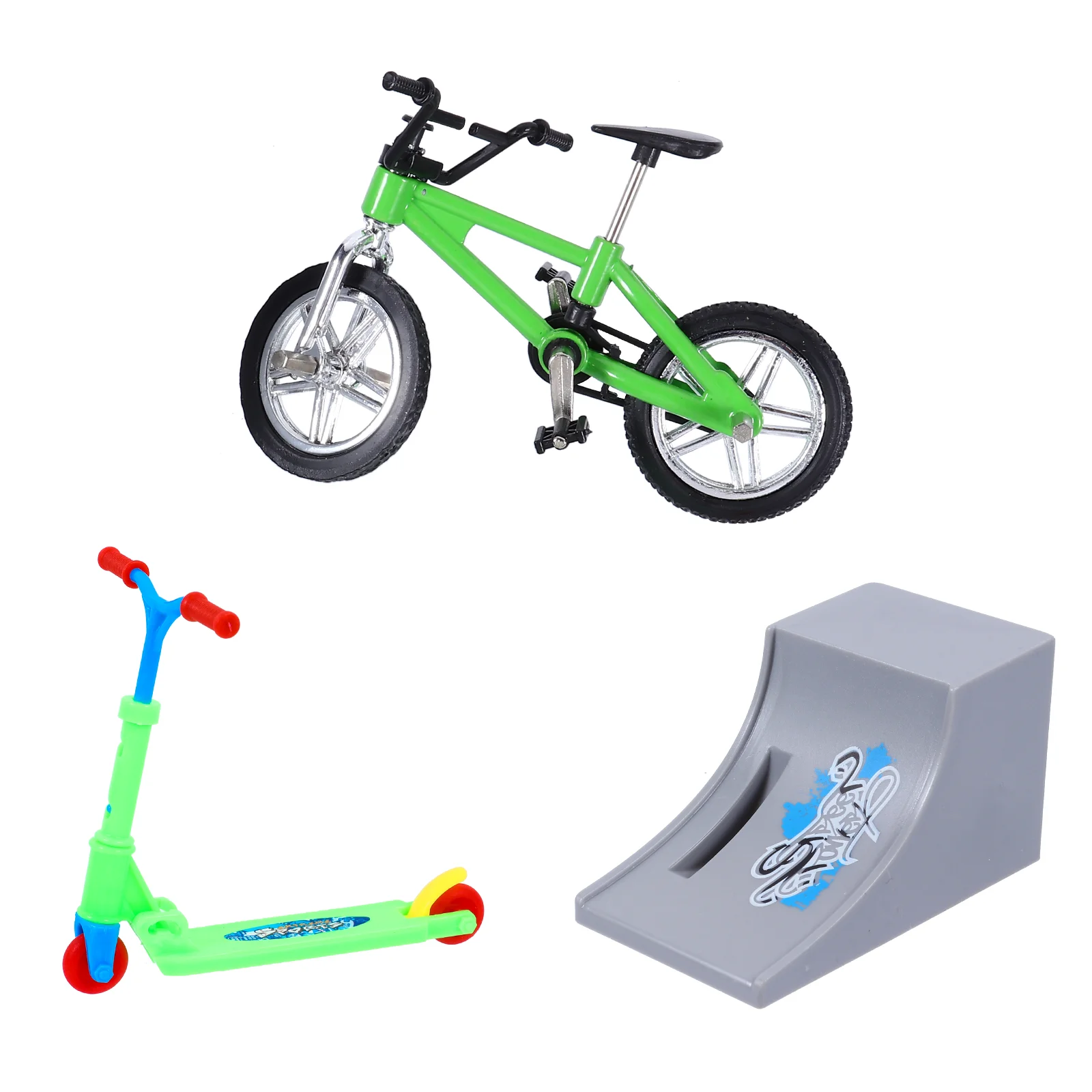 Finger Bike Pliable Sports Skateboard Park Jouets pour enfants, Jeu de bureau de loisirs, Pc de compagnie