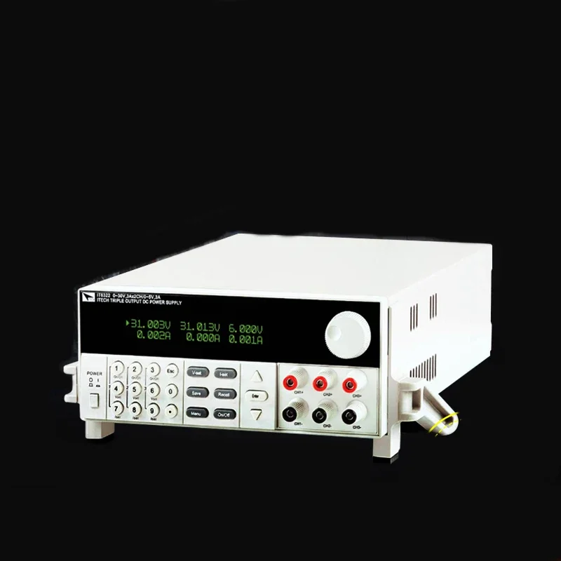 

ITECH IT6322 3-канальный программируемый источник питания постоянного тока 30 В/3 А/90 Вт*1 канал 5 В/3 А/15 Вт*3 канала