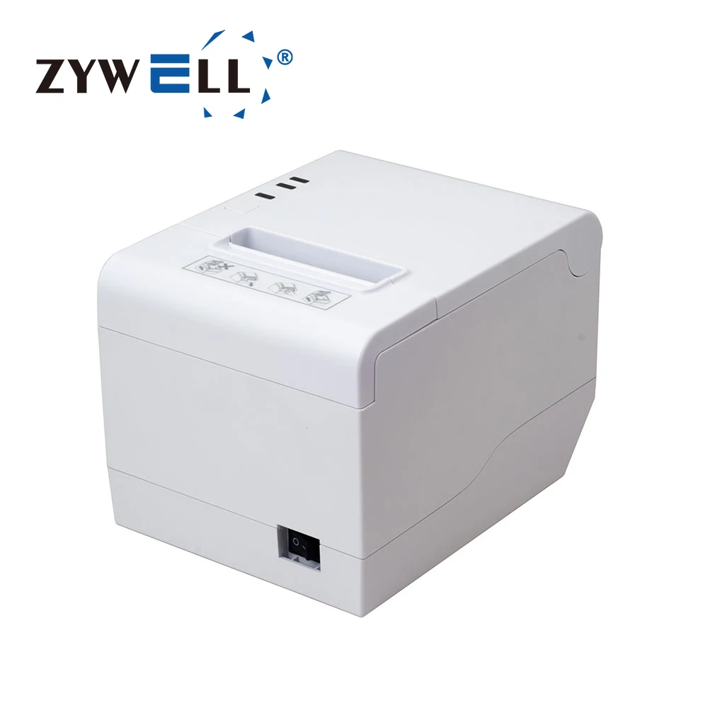 

ZY808 thermal printer with auto cutter 58 mm ZYWELL USB Lan 80mm thermal receipt printer