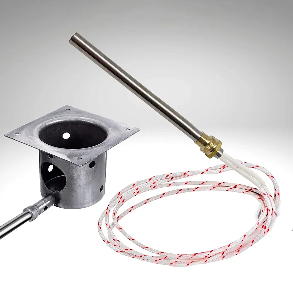 Stainless Steel Pellet Furnace Ignition Rod 220V 10mm Diameter Thread 3/8 inch Heating Element for Pellet Stove 280W 160MM