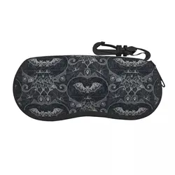 Customized Halloween Witch Bats Eyeglass Glasses Case Men Women Soft Gothic Halloween Lace Sunglasses Protective Box