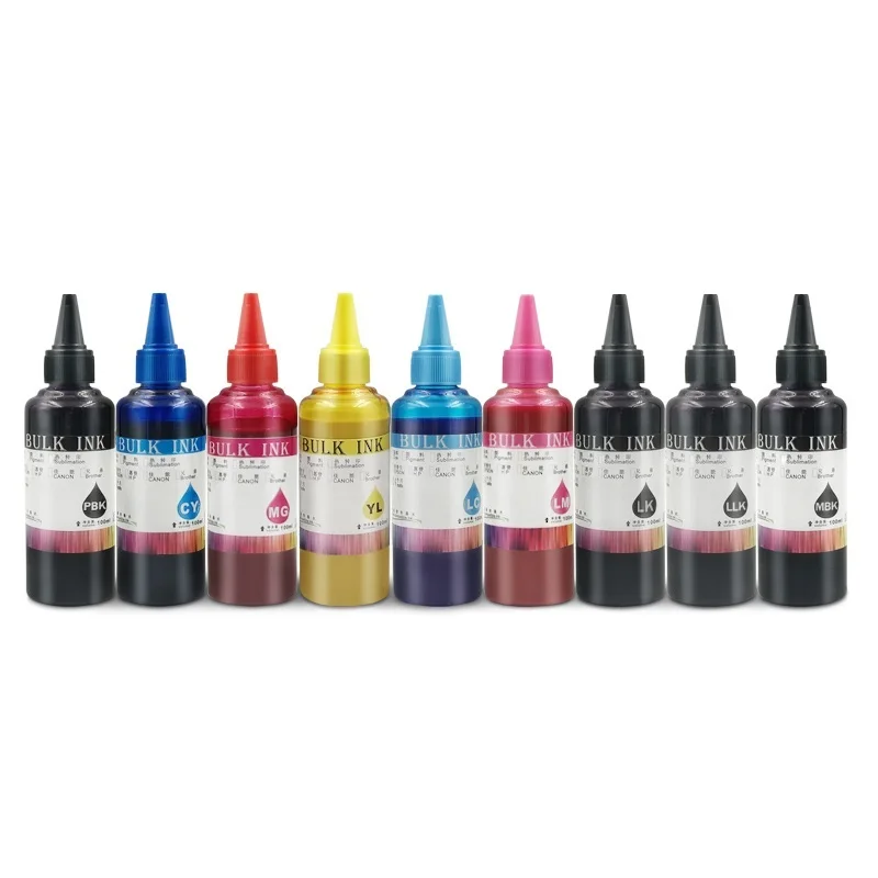 Top! 100ML/Bottle Universal Pigment Ink For Epson SureColor P600 P800 Stylus Pro 3800 3880 7890 Printer 9 Colors Refill Pigment