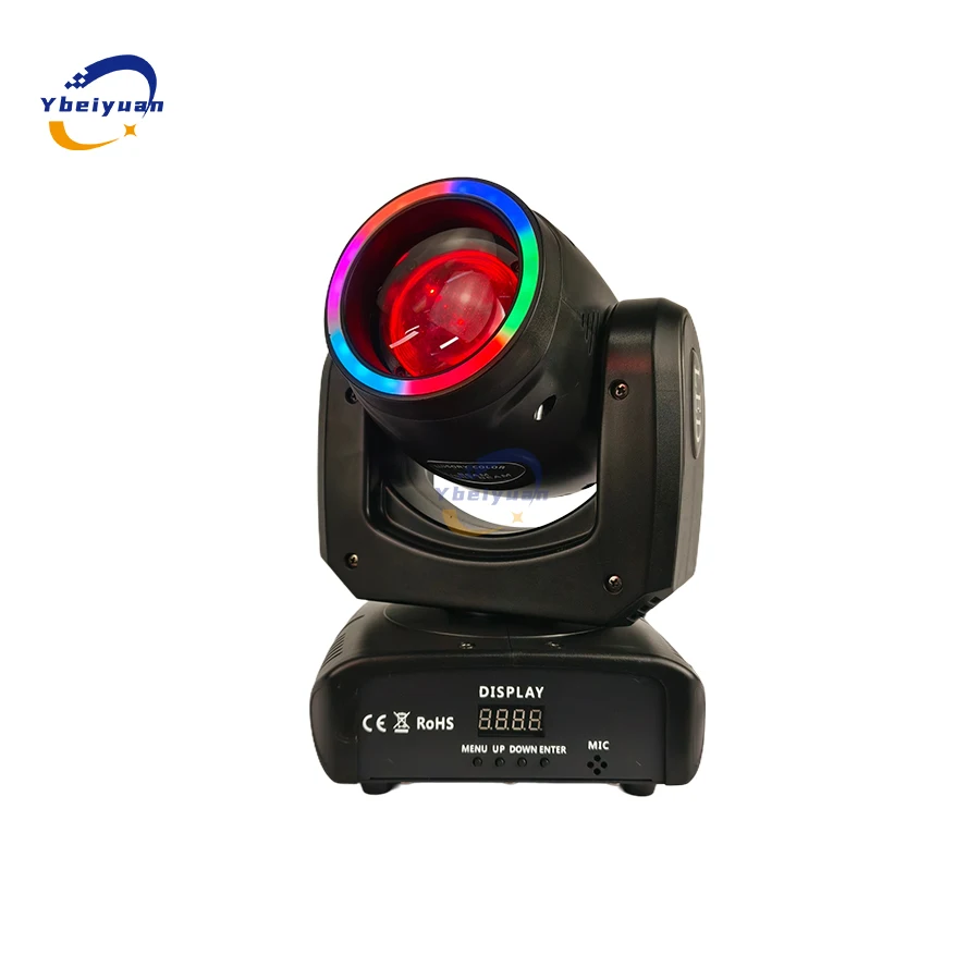 100 W LED RGBW 4 in 1 Moving Head Muster Strahllicht DMX-Steuerung Geeignet für Bar DJ Disco Party Nachtclub Hochzeit Bühnenlicht – Detail 1