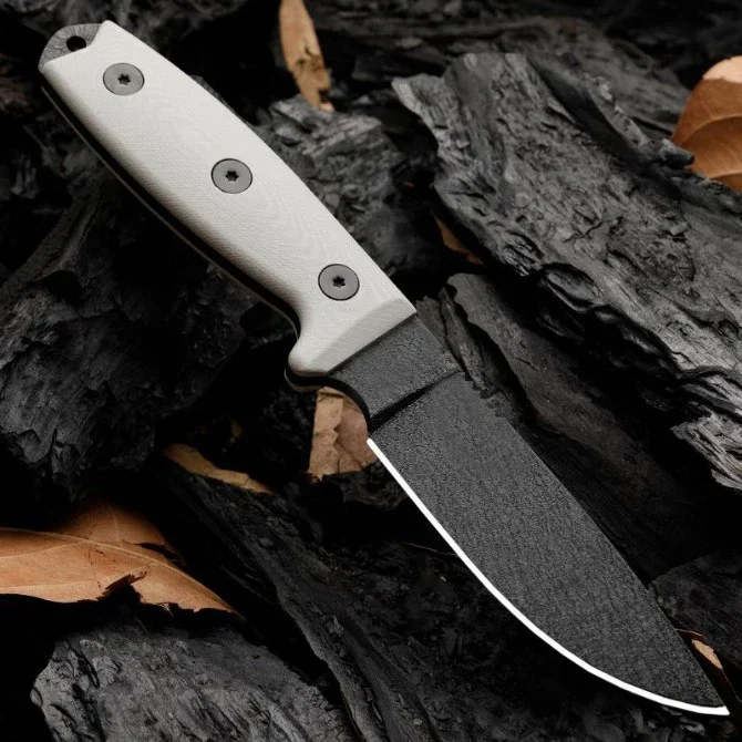 4POD ROWEN Jungle Survival Straight Fixed Knife 1095 Steel Blade G10 Handle Tactical Pocket Hunting EDC Survival Tool Knives