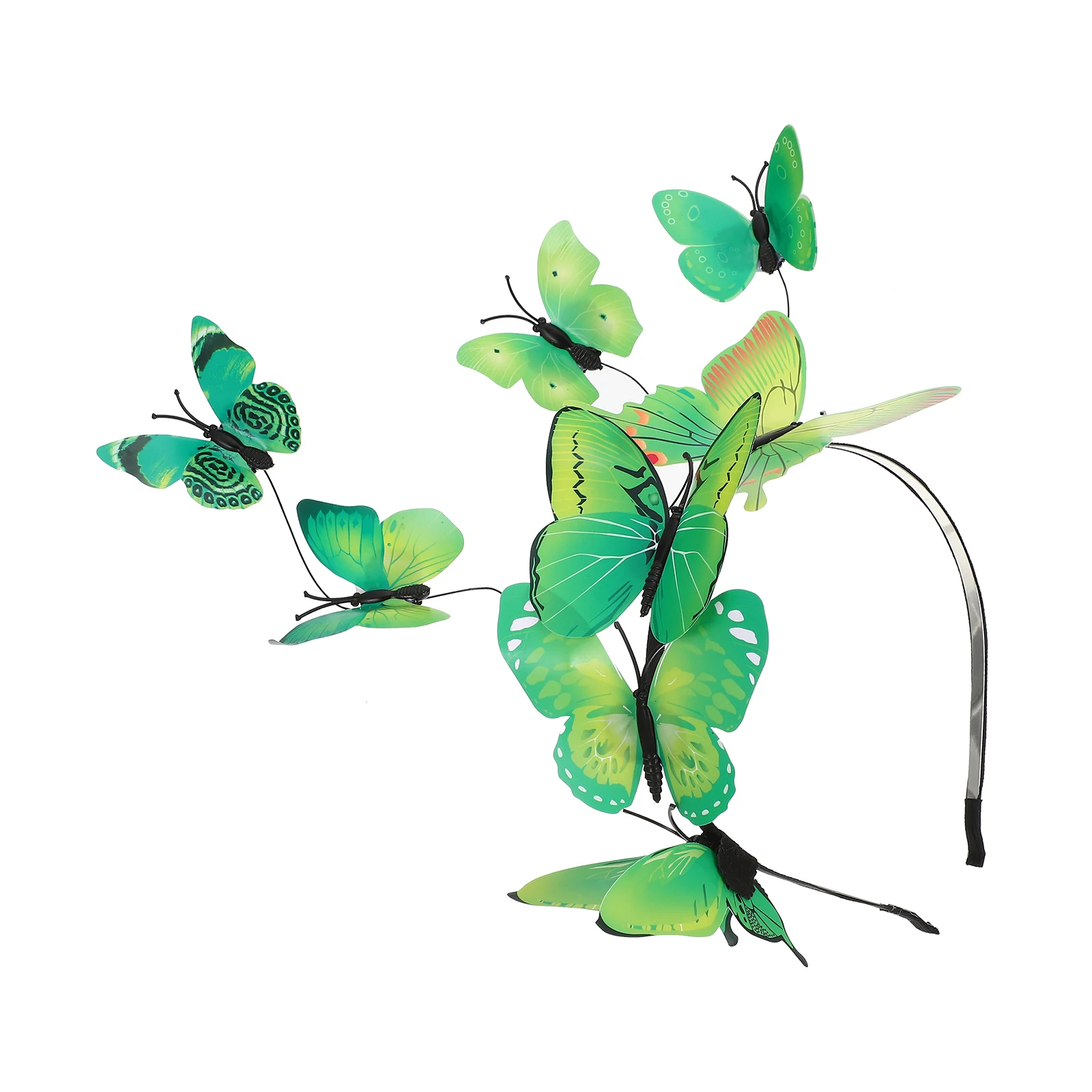 

Butterfly Headband Green Women Girls Hair Accessories Party Hoop Costume Headpiece Photo Prop Wedding Banquet Gift