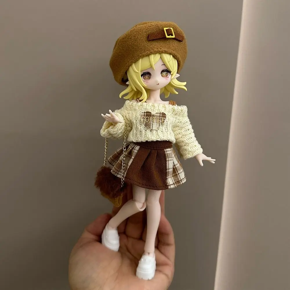 11-17 Cm Material OB11 Doll Clothes Rabbit Ears Bear Ears BJD Doll Clothes Hooded Cloak Doll Accessories Display Accessories