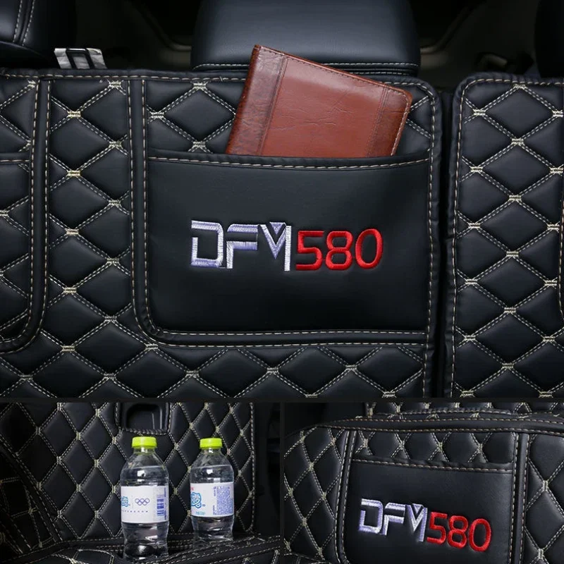 For DFSK Glory 580 Fully Enclosed Trunk Mat DFSK Glory 580 Pro (7 Seats) Wear-Resistant Trunk Mat 2017-2022 Edition Auto Parts