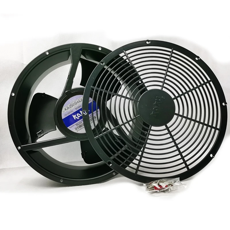 25CM KAKU KA2509HA1-2/4 KA2509HA2-2/4 KA2509HA3-2 254×254×89mm AC220V Axial Flow Cooling Fan Industrial Cabinet Ventilator