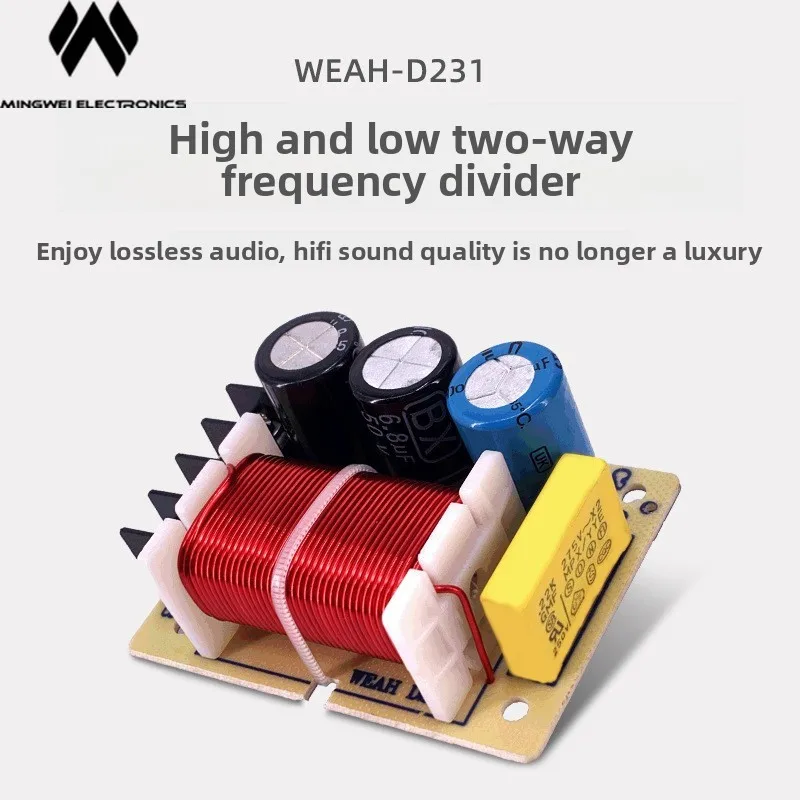 

MW Audio 2pcs 2 Way Crossover 100W 2900Hz 4 8 Ohm Professional Speaker Crossover