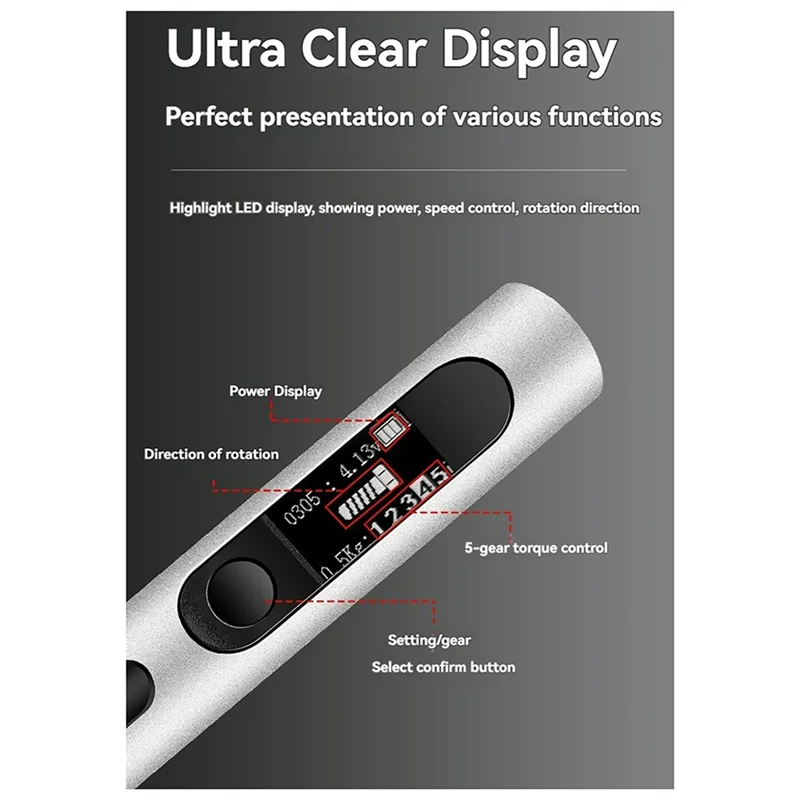 ABRB-Mini 32-In-1 Professional ไขควงไฟฟ้าชุดอุปกรณ์ความแม่นยําซ่อมไขควง Ultra-HD Monitor ซ่อมเครื่องมือ