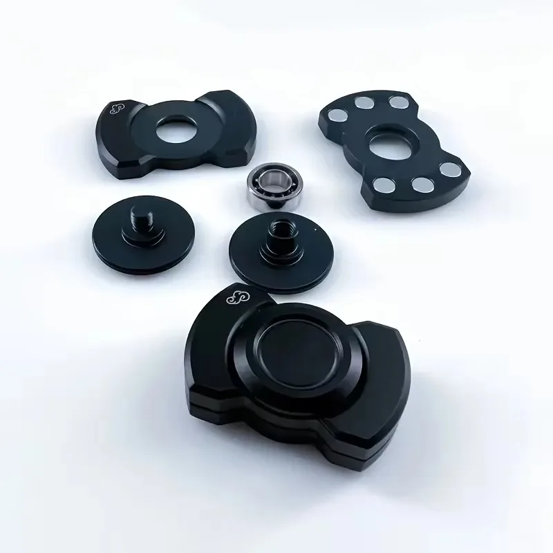 EDC Fidget Toy Metal Magnetic Slider Fidget Spinner Gyroscope Stress Relief Spinning Decompression Anti Anxiety Gifts for Adults view 3