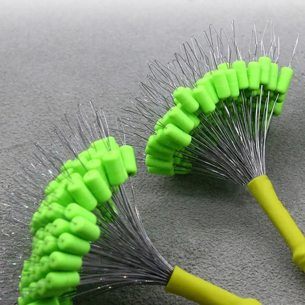 200 pz galleggiante tappo di gomma pesca Bobber Stopper galleggiante ovale Bean Space lenza accessori per attrezzatura  18