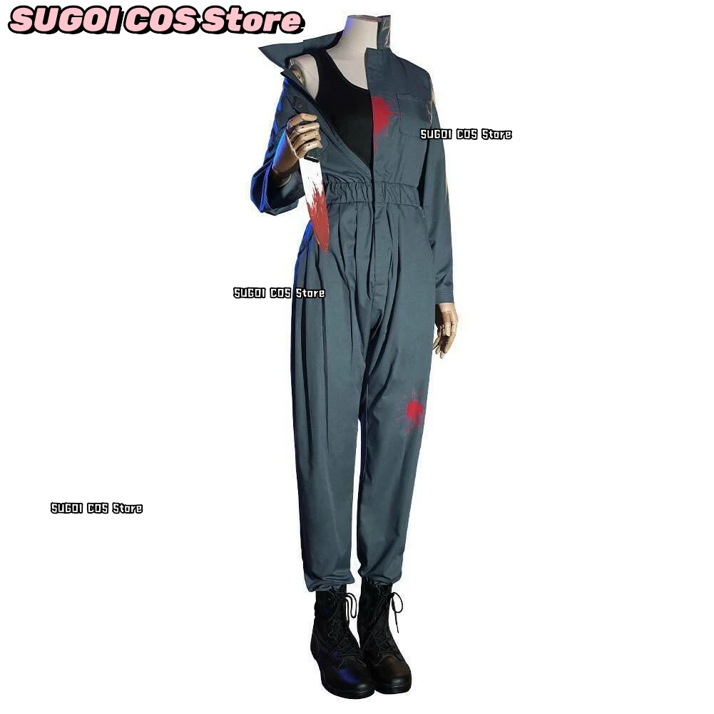 أزياء الهالوين مايكل مايرز التأثيرية لفيلم الهالوين ملابس العمل النسائية حللا موحدة عرض الرسوم المتحركة ملابس شعر مستعار الدعامة لعب الأدوار