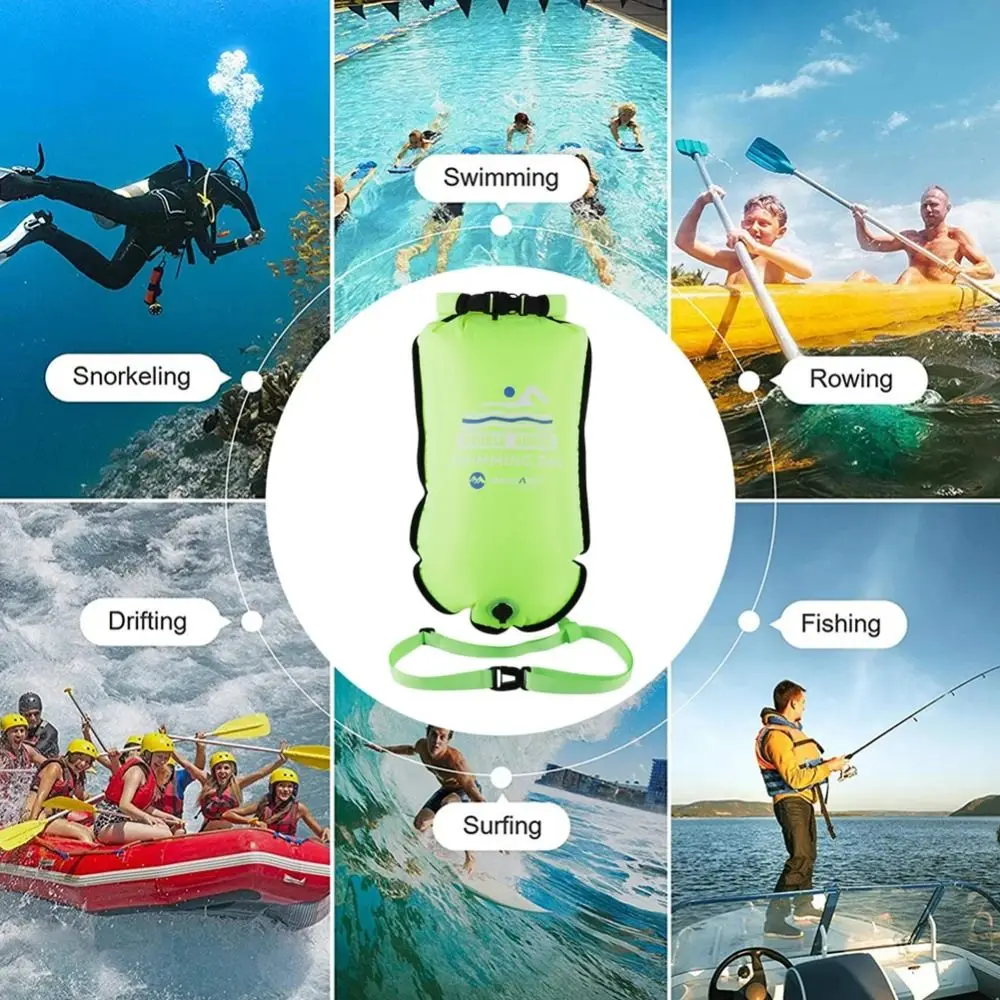 Floating Bag Swimming Waterproof Dry Bag with Belt Waterproof Water Separation Dry Bag Large Capacity Dry Wet Separation