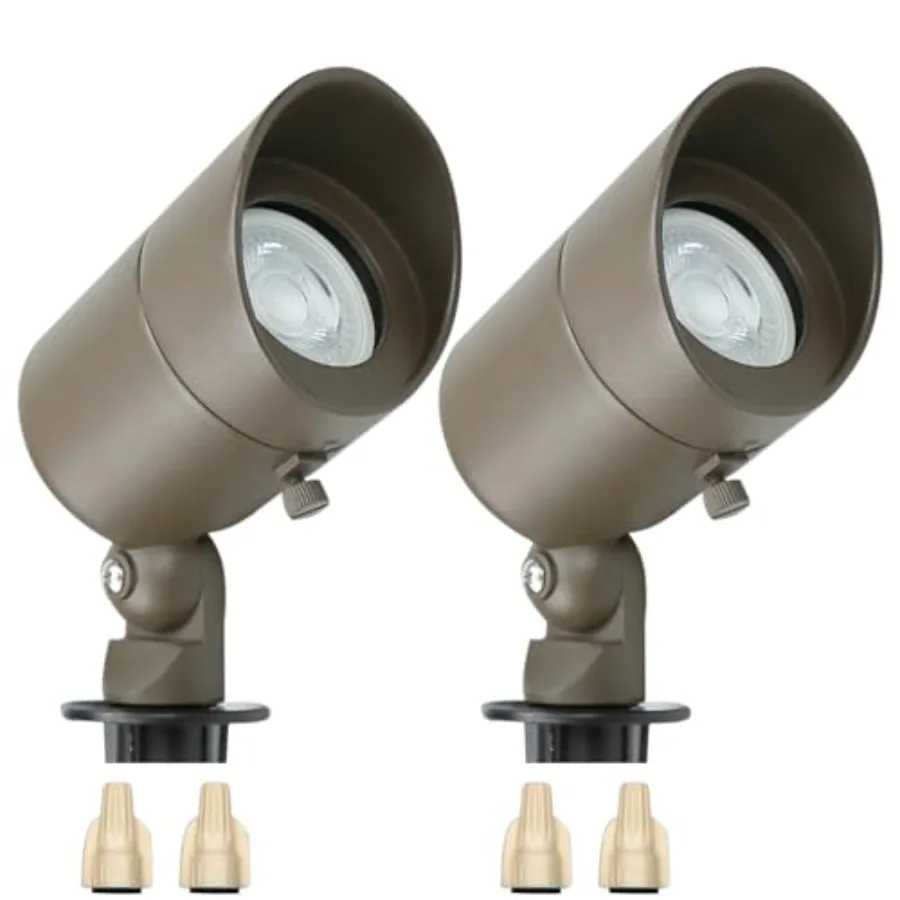 

® Ландшафтные светильники 4W 12V, низковольтные ландшафтные прожекторы, теплый белый свет, водонепроницаемые, для улицы, со сменными LED-лампами