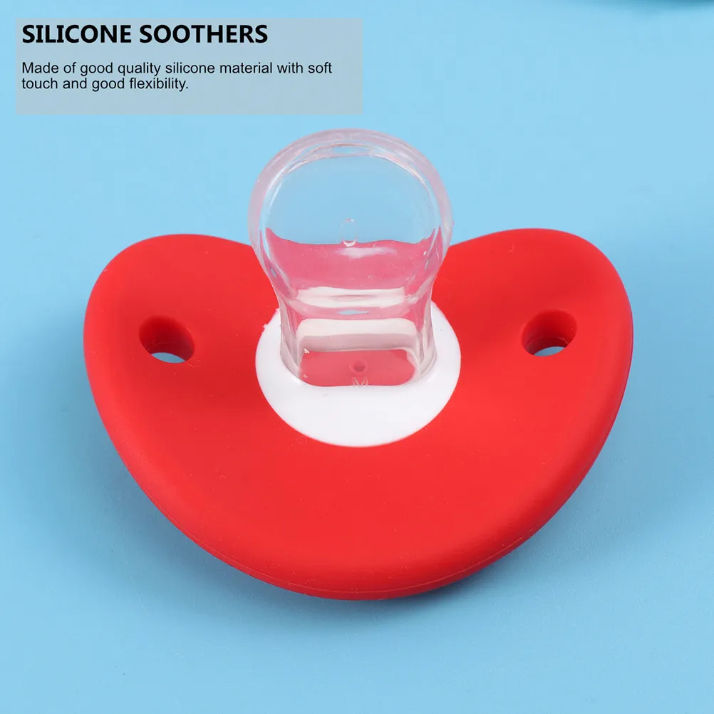 

2Pcs Silicone Soothers Infant Pacifiers Odorless Mini Portable Cartoon Baby Comfort Nipples Reusable Healthy Practical