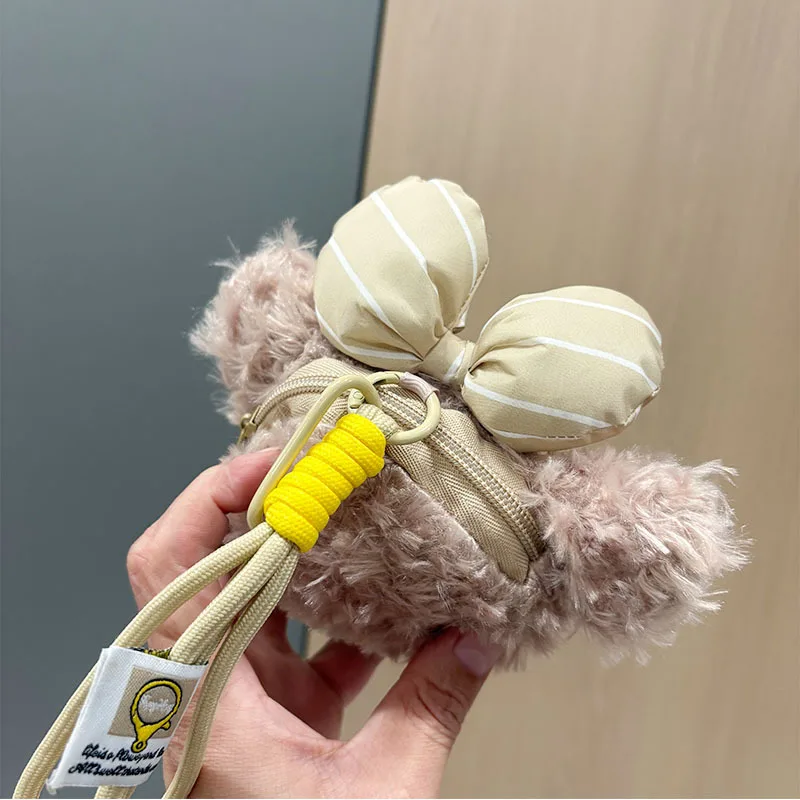 12Cm Disney Shelliemay Plush Doll Coin Storage Purse Double Layer Zipper Backpack Hang Ornaments Keychain Decoration Girl Gift