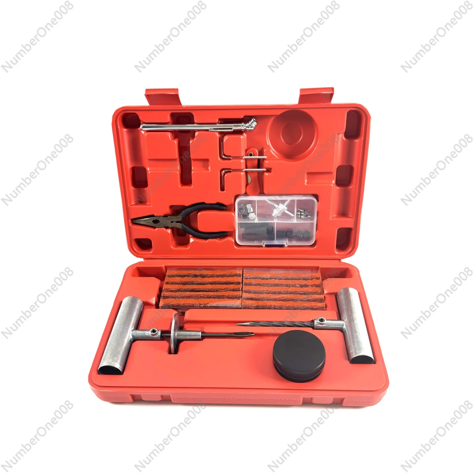 

77 шт. комплект для ремонта шин, профессиональный набор инструментов для вакуумной пробки, для автомобилей, мотоциклов, велосипедов, бескамерных шин, портативный чехол