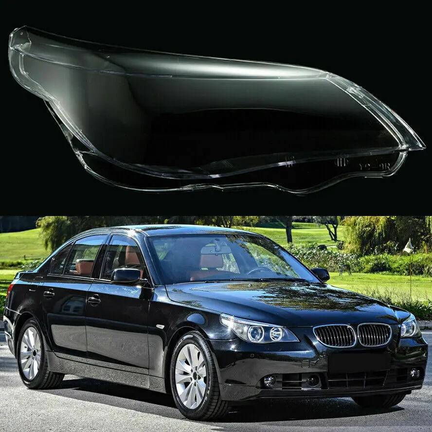 Car Left Headlight Lens Cover Front head light lamp for BMW 5 Series E60/E61 03 -10