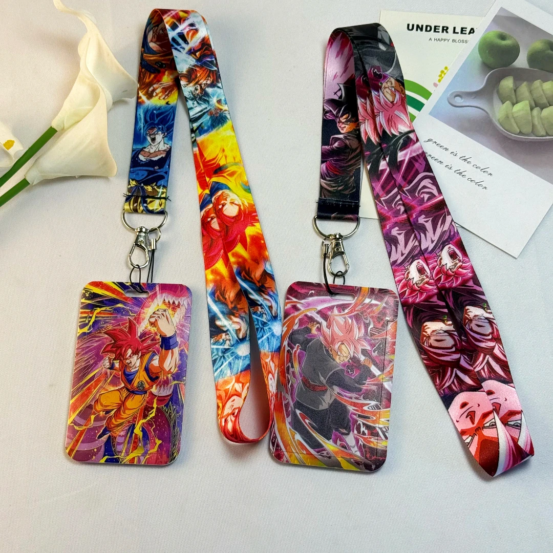 Dragon Ball Credential Holder Japanse Anime Lanyards voor sleutel nekband voor kaart Badge Gym sleutelhanger sleutelhanger accessoires geschenken