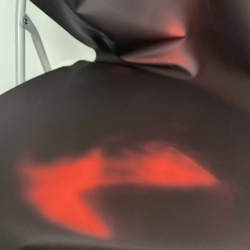 قماش بو الجلود الحرارية الذكية اللون البني البرتقالي التحول الربيع الصيف Metaverse الفاخرة مصمم المواد التكنولوجية المخصصة