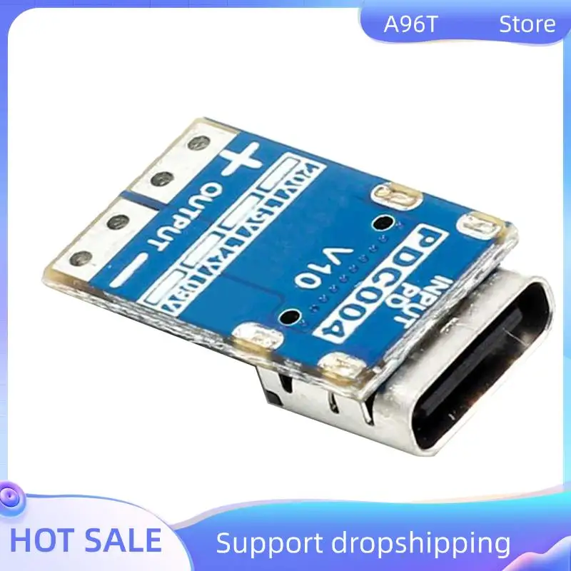 A96T 1 PCS PDC004-PD Decoy โมดูล PD23.0 ถึง DC DC Trigger Extension Cable QC4 Charger Type-C (12V)