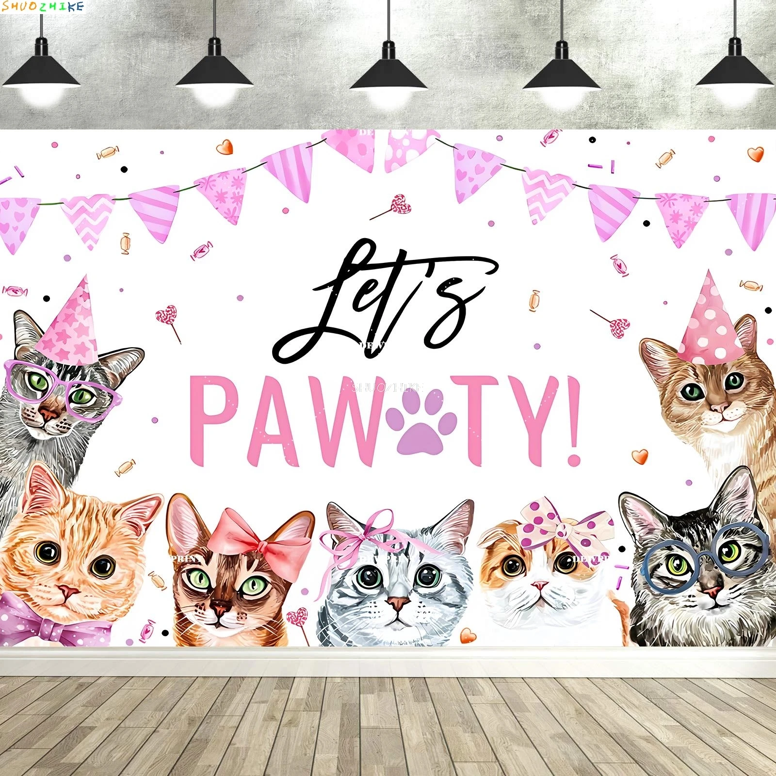 

Baby Shower Happy Birthday Party Photography Backdrops Newborn Kids Air Balloon Princess Tropical Jungle Photo Background BB-58