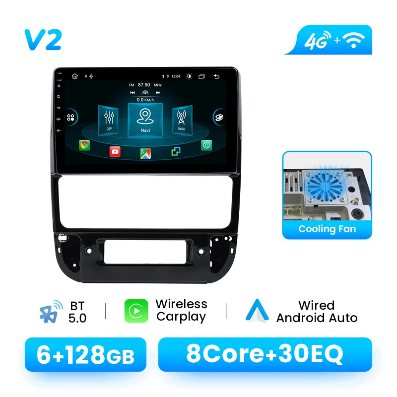 9 Inch Android 14 Autoradio Voor Peugeot 406 1999-2004 Draadloze CarPlay Android Auto GPS IPS Scherm DSP AI Spraakbesturing 4G LTE
