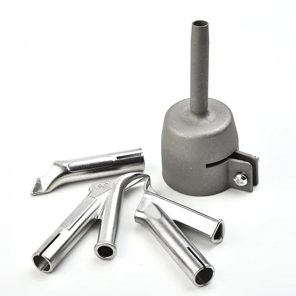 4Pcs Runde & Dreieckige Geschwindigkeit Schweißen Düse Tacking Düse Für Heißluft Schweißer Taschenlampe PVC Kunststoff Blatt Schweißen Löten versorgung