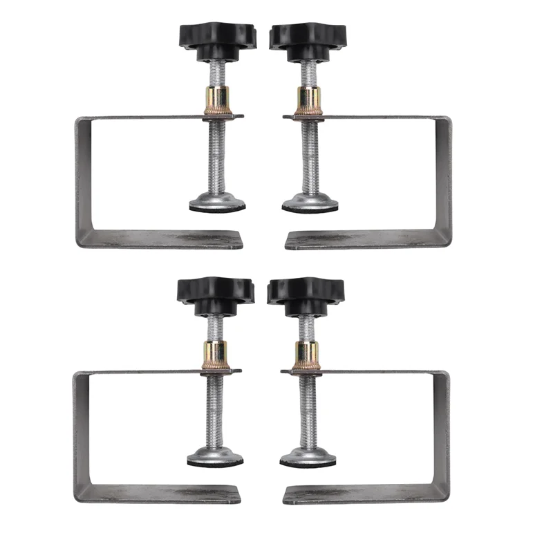

A53Q-4Pcs Деревообрабатывающий инструмент для шкафа, аксессуары для домашней мебели, стальные зажимы для передней установки ящика, зажимы для панели ящика