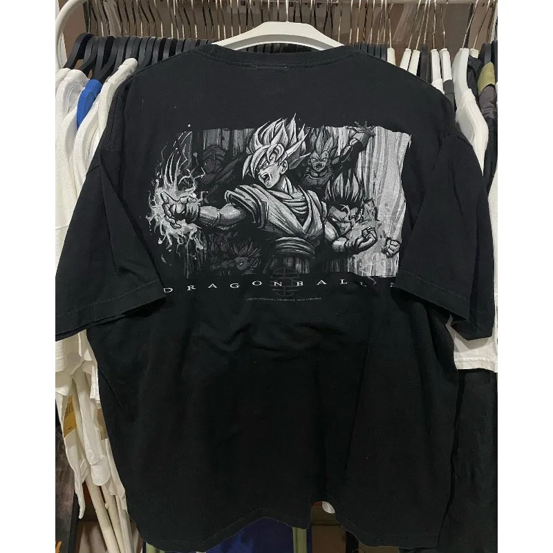 

Лето 2029, мужские футболки, одежда с рисунком японского аниме Dragon Ball, рубашка Harajuku Y2K, большие топы из 100% хлопка с короткими рукавами