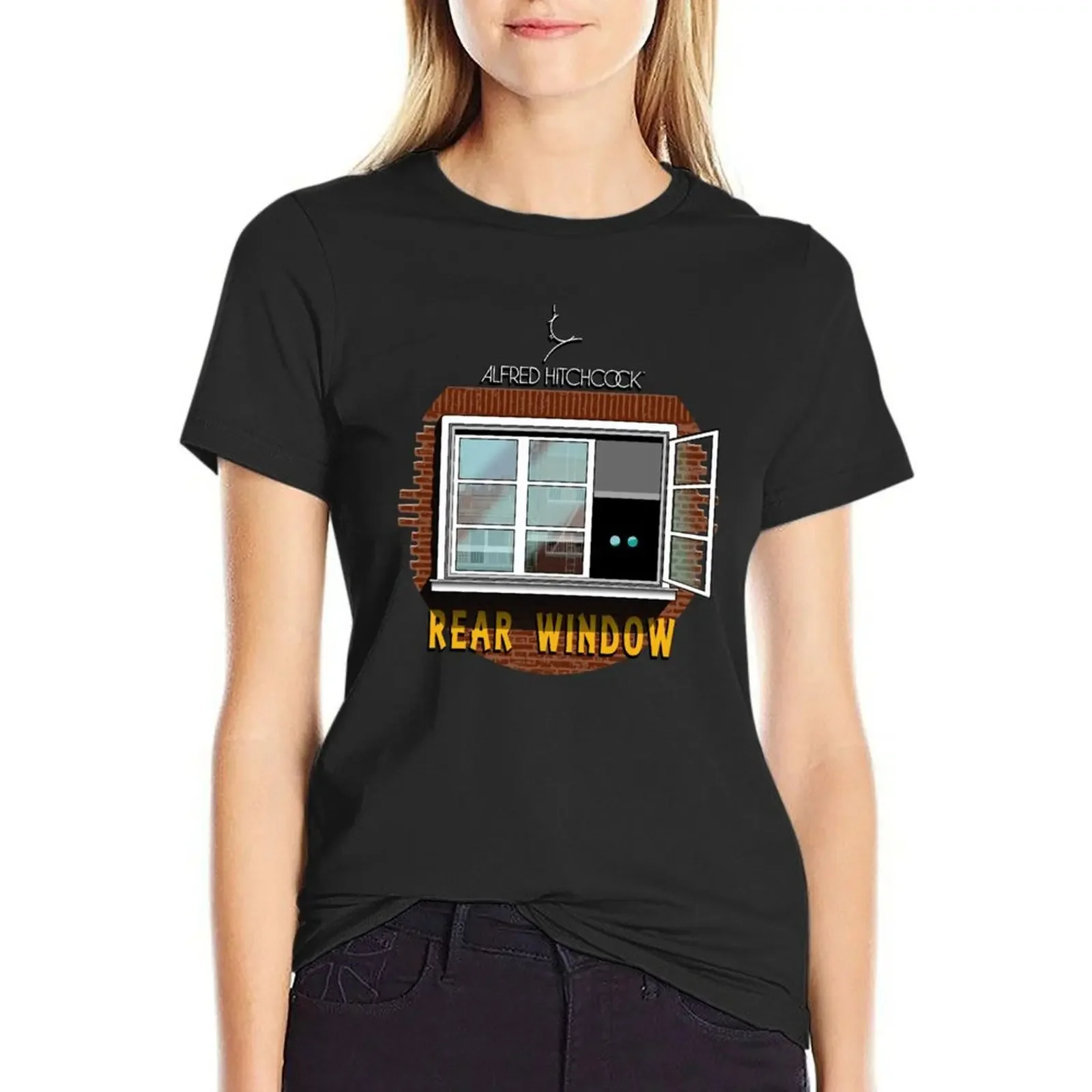 

Alfred Hitchcock Rear Window T-shirt kawaii clothes Aesthetic clothing luxury designer clothing Women