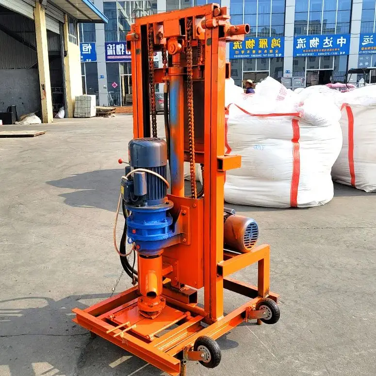 

Customized Lightweight Portable Water Well Drilling Rig Electric Hydraulic Mini Handheld 100m Driller For Home Use Hot Sale