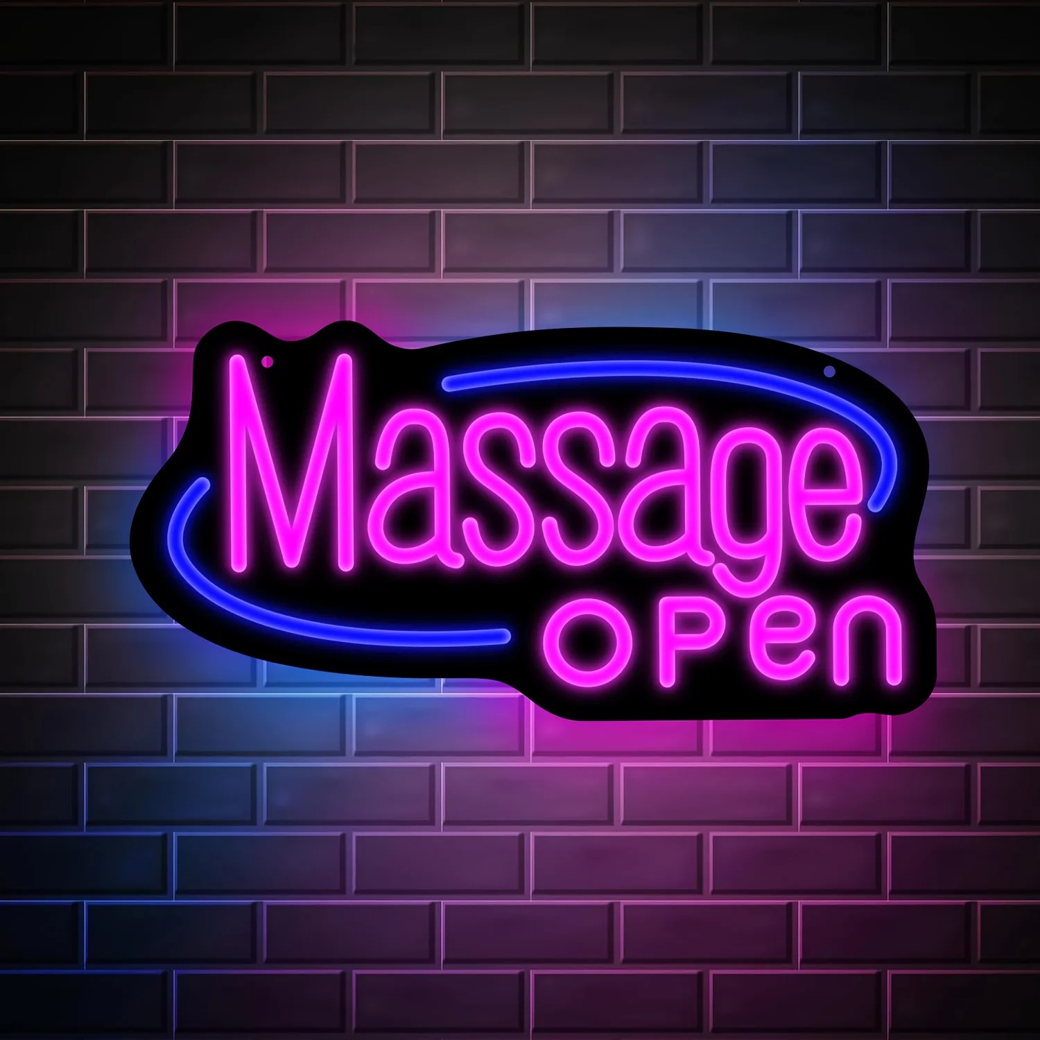 

Неоновая вывеска «Массаж» с питанием от USB и управлением вкл/выкл – Яркая многоцветная подсветка для спа-салона