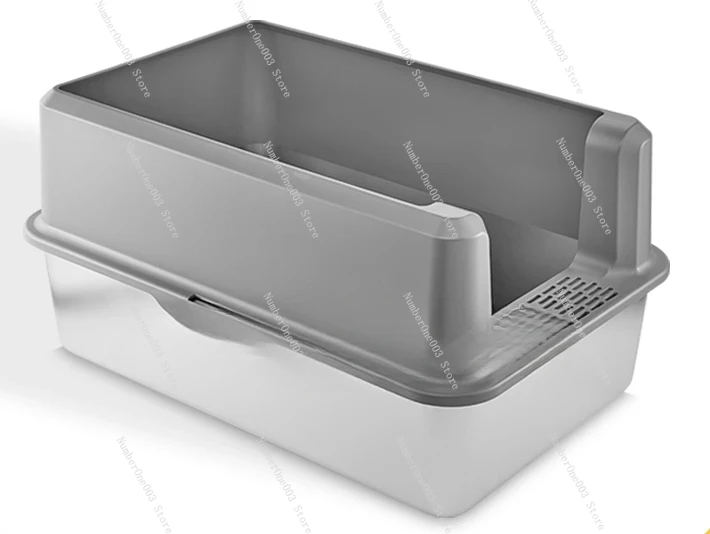 The Stainless Steel Cat Toilet with A Super Large Cat Litter Box Is Splash Proof. Maine Cats Can Be Thickened Without Scratches.