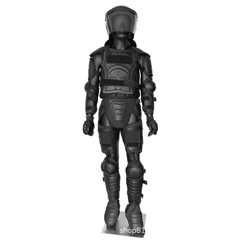 rIOT SUIT BLACK HARD ARMOR SUIT FLAME RETARDANT COMBAT