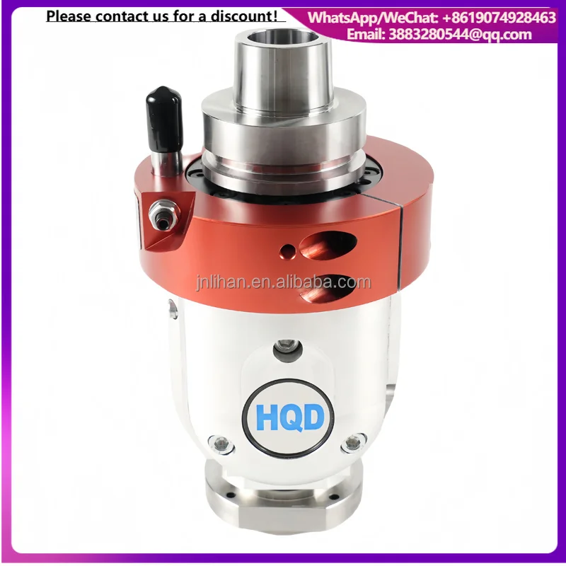 HQD 7000Rpm Angle Head CNC HSK63F Router & Milling Machine 90 ISO30 Adjustable Head 1 Year Warranty 6kg Lightweight